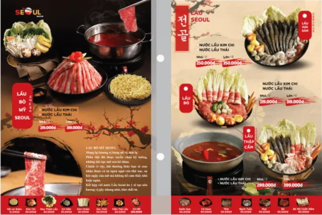 Menu lẩu