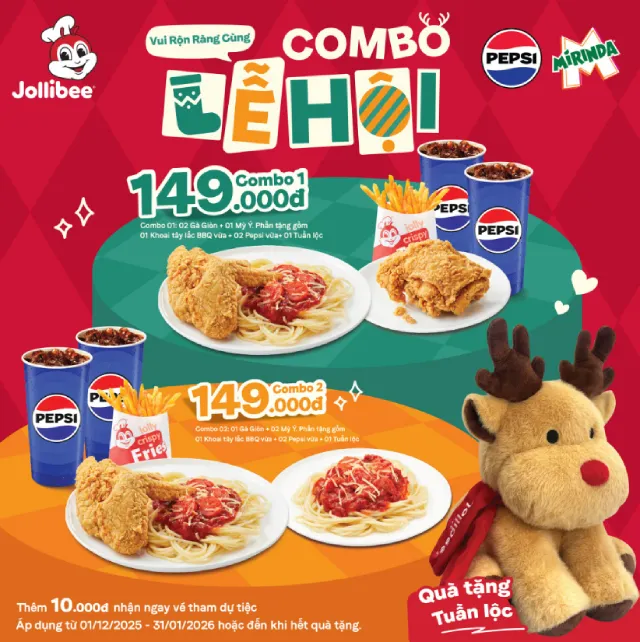 Combo 149K tặng gấu Tuần Lộc